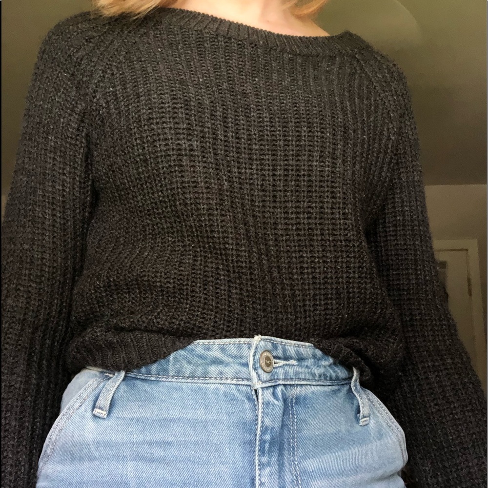 Gray sweater